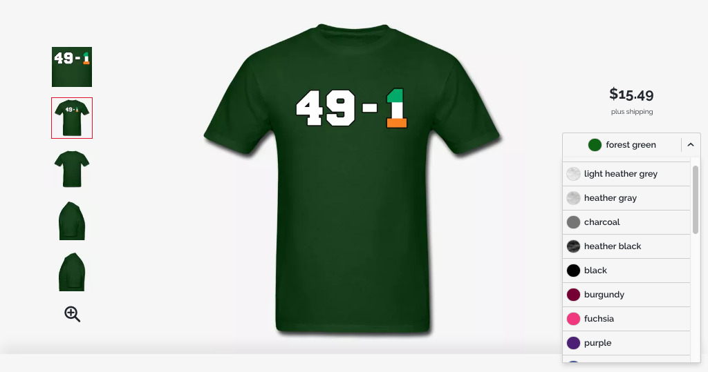 49-1 T-Shirt | Conor McGregor vs. Floyd Mayweather Jr. 2