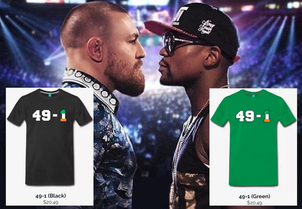 49-1 T-Shirt | Conor McGregor vs. Floyd Mayweather Jr. 1