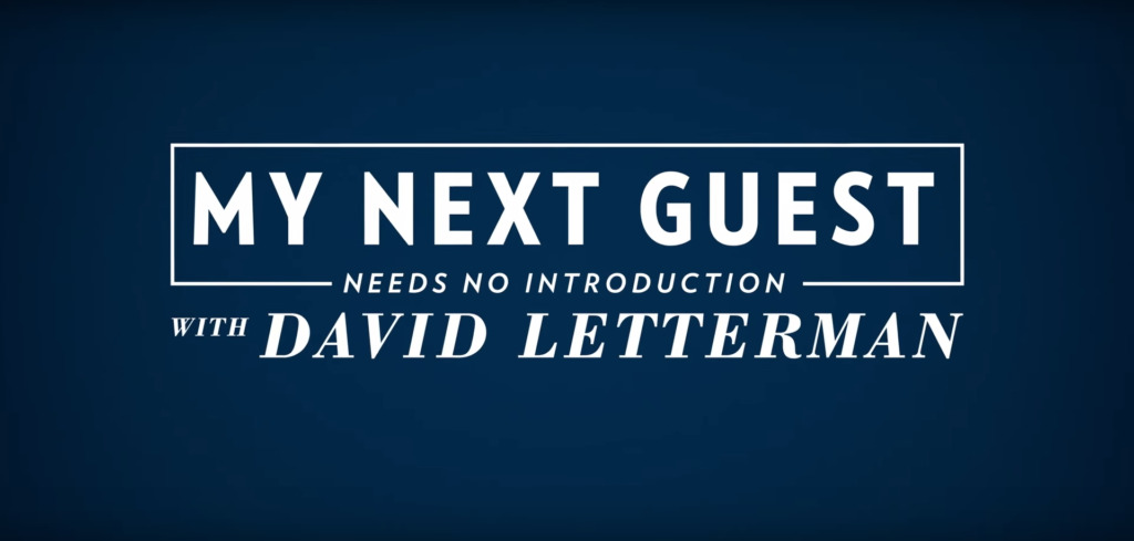 TRAILER: My Next Guest Needs No Introduction With David Letterman | Streaming NOW 1