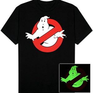 Ghostbusters Ghost Logo T-shirt (Large) Black Glows in the Dark 2