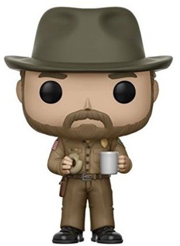 Funko Pop Television: Stranger Things - Hopper with Donut (Styles May Vary) Collectible Figure 1