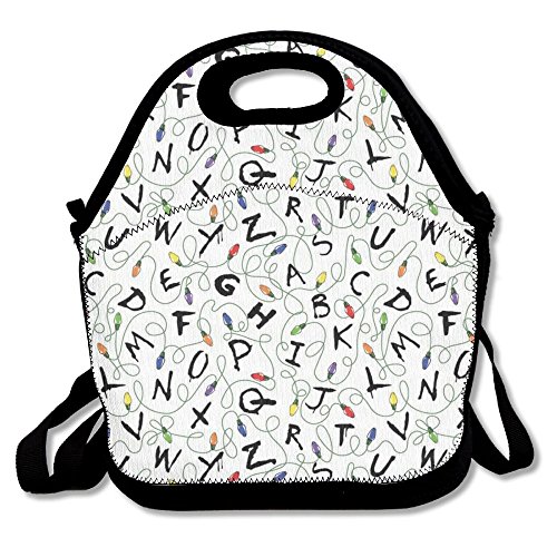 Most Fashion Maker Stranger Things Lunch Bags Insulated Travel Picnic Lunchbox Tote Handbag Shoulder Strap Women Teens… 1