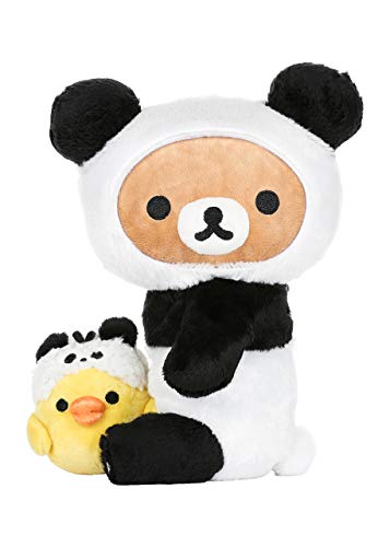 Rilakkuma by San-X 10" Panda with Kiiroitori Plush, Doll, Stuffed Animal Authentic Licensed Product 1