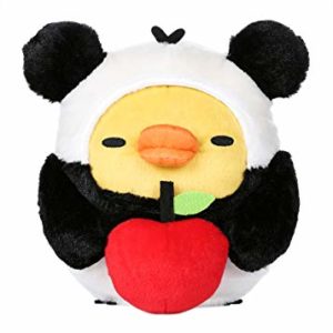 Rilakkuma by San-X Kiiroitori Panda with Apple 7" Plush, Doll, Stuffed Animal Authentic Licensed Product 8