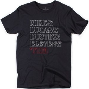 Superluxe Clothing The Party Mens Mike Dustin Eleven and Will Names Upside Down T-Shirt 37