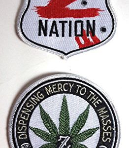Z NATION TV Series 4" Logo Embroidered Patch Set of 2 2