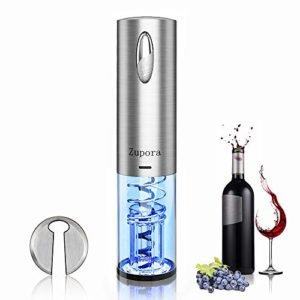 Zupora Electric Wine Opener Set, Portable Battery-powered Automatic Wine Bottle Corkscrew with Foil Cutter, Vacuum Seal… 1