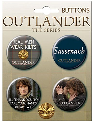 Ata-Boy Outlander Assortment #2 Set of 4 1.25" Collectible Buttons One Size 2