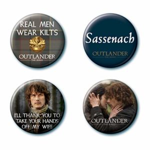 Ata-Boy Outlander Set of 4 1.25" Collectible Buttons 15