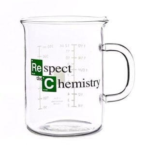 Breaking Bad Mug – Beaker Coffee Mug – “Respect the Chemistry” – Cool TV Props Breaking Bad Merchandise – Glass Breaking… 26