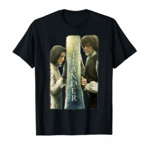 Outlander Jamie and Claire Barrier Poster T-Shirt 19