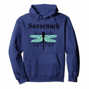 Sassenach Dragonfly Outlander Amber Blue Hoodie 6