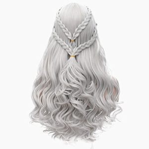 Daenerys Targaryen Wig for Game of Thrones Khaleesi Long Curly Wavy Hair Wigs BU121B 7
