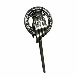 Game of Thrones Antique Hand of The King Brooch pin Gold/Sliver Tone with Gift Box 15