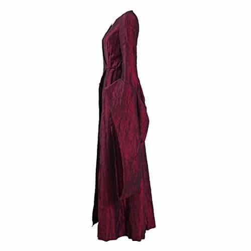 Melisandre Costume Halloween Cosplay Party Long Dress Full Set for Women 4