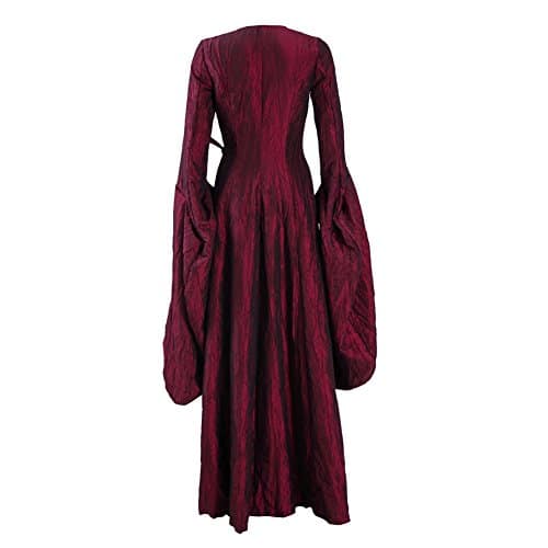 Melisandre Costume Halloween Cosplay Party Long Dress Full Set for Women 5