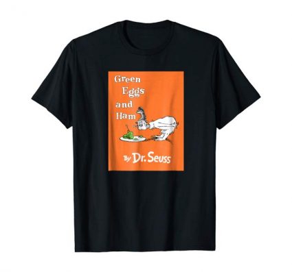 Dr. Seuss Green Eggs and Ham Book Cover T-Shirt 8