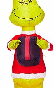 Gemmy 81246 Airblown Grinch with Present Christmas Inflatable 4 FT TALL 6