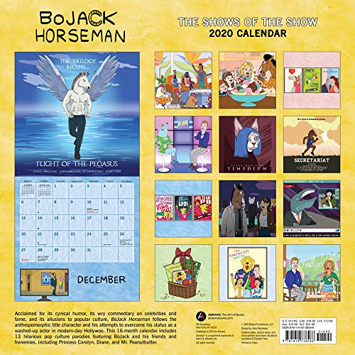 BoJack Horseman Merch, BoJack Horseman Products, BoJack Horseman Netflix, BoJack Horseman 2020 Calendar