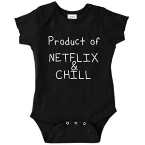 Decal Serpent Product of Netflix and Chill Funny Baby Bodysuit Infant 2