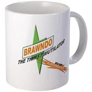Demon Decal Mug - Brawndo Big Mugs - 15 Ounce Ceramic White Coffee/Tea Cup " 15