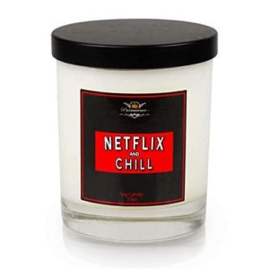 Netflix and Chill Soy Candle, Scented Candles, Premium Soy Candles for Men, 7.5 0z 30