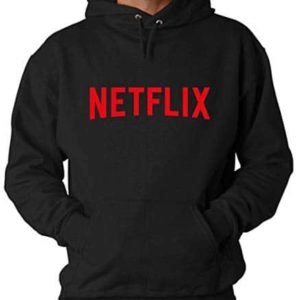 Netflix/Chill Hooded Sweatshirt/T-Shirt in Black Color (Black Netflix Hoodie, Medium) 29