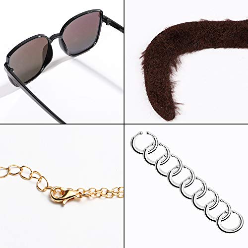 Tiger King Cosplay Pack with Wig, Mustache, Ear Clips, Sunglasses, Necklace 4