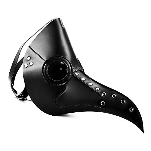 Leather Plague Mask & Hat Costume 3