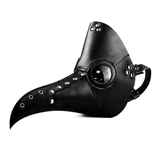Leather Plague Mask & Hat Costume 4