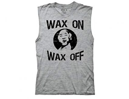 Wax On Wax Off Light Weight Crew Muscle Tank Top 3