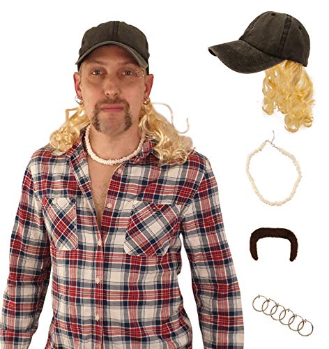 Tiger King Joe Exotic with Hat, Wig, Necklace, Earrings 1