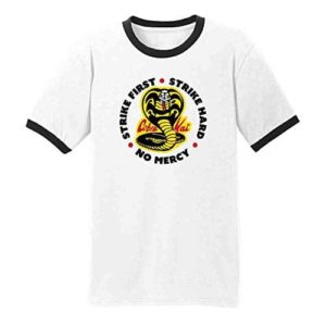 Cobra Kai Retro Baseball Ringer T-Shirt 19