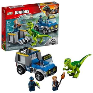 LEGO Juniors Jurassic World Raptor Rescue Truck Building Kit 3