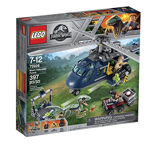 LEGO Jurassic World Helicopter Pursuit Building Kit 4