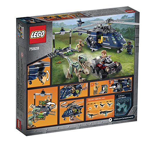 LEGO Jurassic World Helicopter Pursuit Building Kit 6