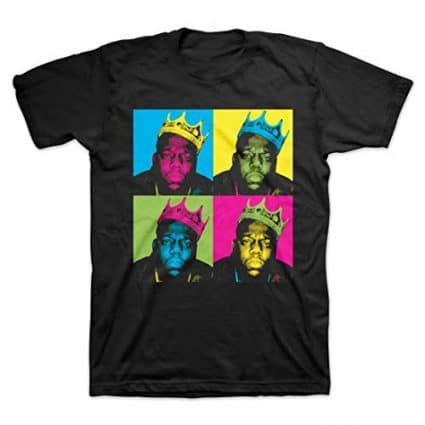 The Notorious B.I.G Men's Multi-Colored Crown T-Shirt 1