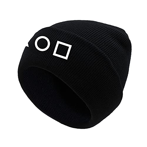 Squid Game Beanie with Triangle, Circle, Square 2