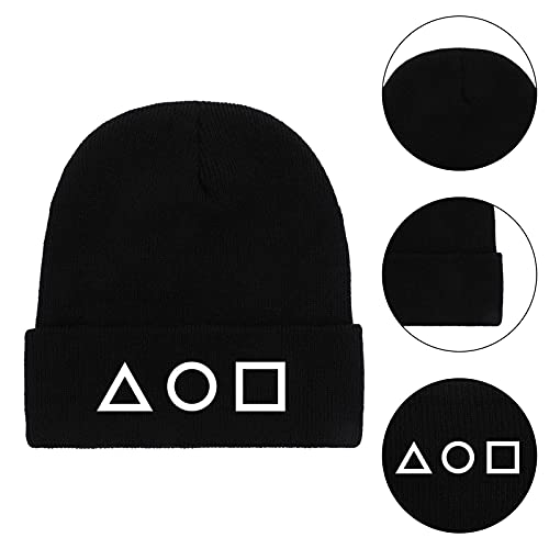 Squid Game Beanie with Triangle, Circle, Square 5