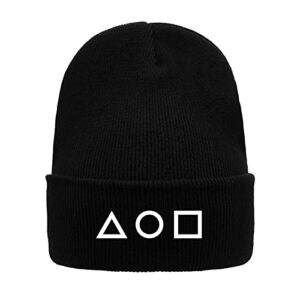 Squid Game Beanie with Triangle, Circle, Square 6