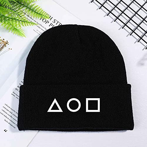 Squid Game Beanie with Triangle, Circle, Square 6