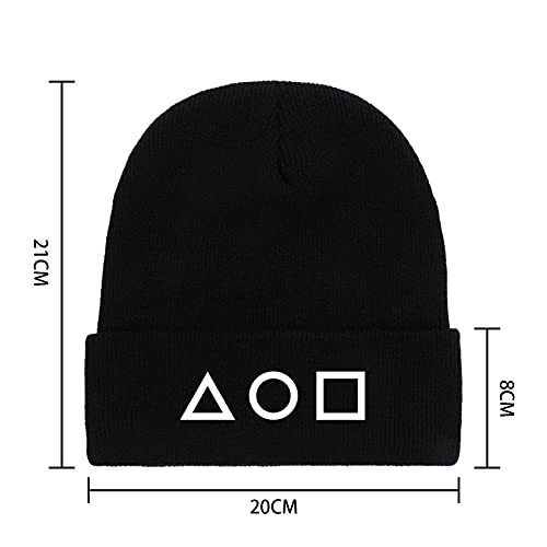 Squid Game Beanie with Triangle, Circle, Square 7
