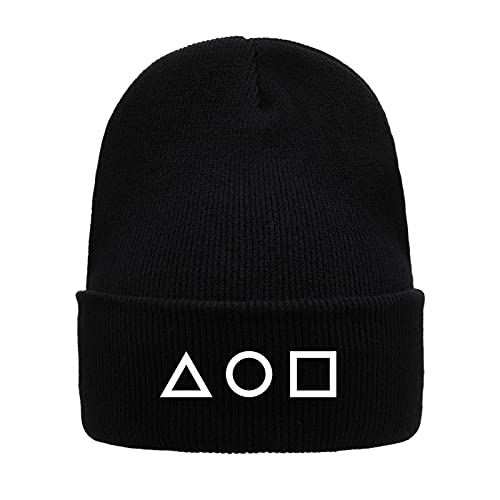 Squid Game Beanie with Triangle, Circle, Square 1